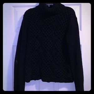BONJOUR LEADING LIFE / BLACK TURTLENECK SWEATER